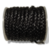 Rzemień PLECIONY PŁASKI 5x2mm CZARNY