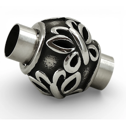 Magnetyczne zapięcie 5mm. Stal nierdzewna. Motyl. Do rzemieni.