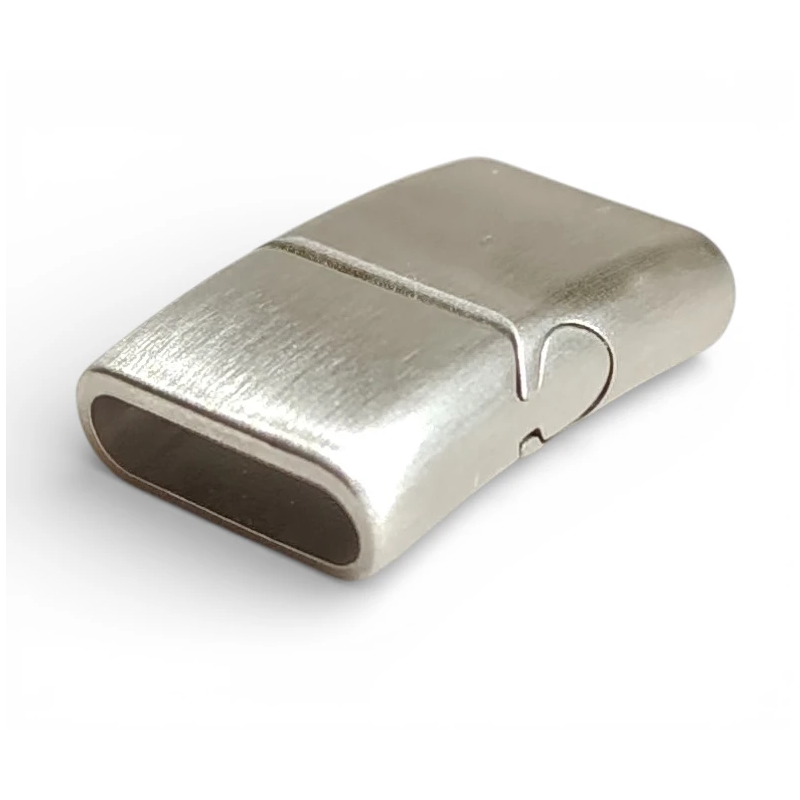 Magnetyczne zapięcie do rzemieni 12x3mm. Stal nierdzewna. IZ104