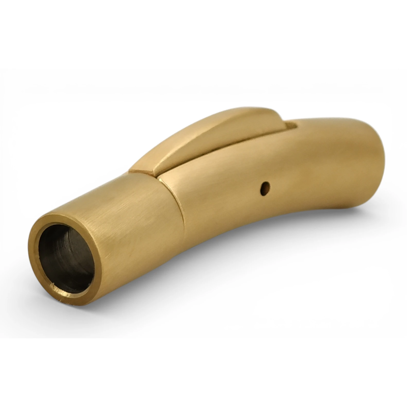 Zapięcie na zatrzask 4mm. Stal nierdzewna. Do rzemieni. Kolor ZŁOTY. Mat. IZ109