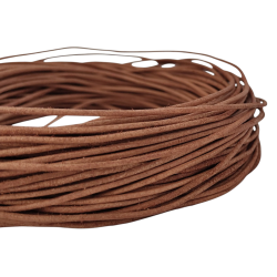 HURT Rzemień 2 mm okrągły NATURALNY 25m skórzany nielakierowany