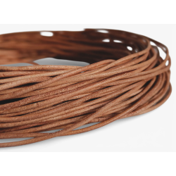 HURT 25m Rzemień 1,5 mm okrągły skórzany nielakierowany TAN NATURALNY