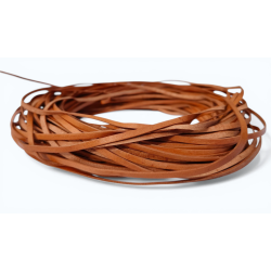 HURT Rzemień 3x1,2mm  TAN NATURALNY 25m płaski licowy skóra