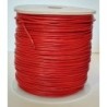Rzemień 1mm okrągły CZERWONY 25m hurt skórzany