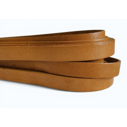 HURT Rzemień 10x2mm TAN 25m płaski licowy skóra