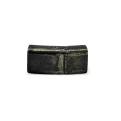 Magnetyczne zapięcie 10x5mm. Stal nierdzewna. Do rzemieni. Kolor CZARNY. VINTAGE. IZ067