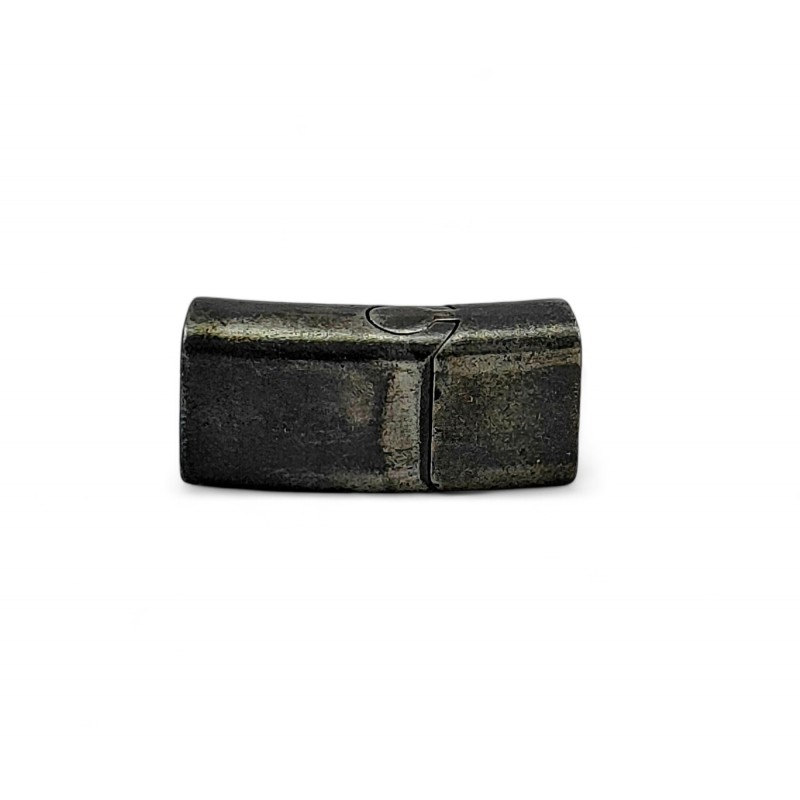 Magnetyczne zapięcie 10x5mm. Stal nierdzewna. Do rzemieni. Kolor CZARNY. VINTAGE. IZ067