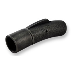 Zapięcie na zatrzask 6mm. Stal nierdzewna. Do rzemieni. Kolor CZARNY. VINTAGE. IZ090