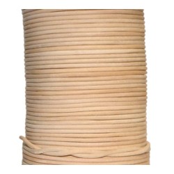 Rzemień 2,5 mm okrągły naturalny 100 cm