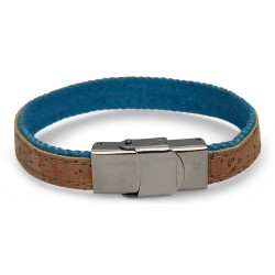 30 szt. bransoletek korkowych  z grawerem laserowym. Zapięcie w kolorze srebrnym. B08