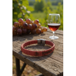 30 szt. bransoletek korkowych  z grawerem laserowym. Zapięcie w kolorze czarnym. B10